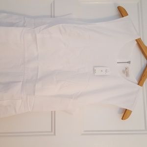 Gap White A-line Sleeveless Dress  10 Tall